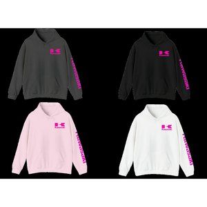 Kawasaki Hoodie Hot Pink hooded sweatshirt for racing https://jcjenney.etsy.com/